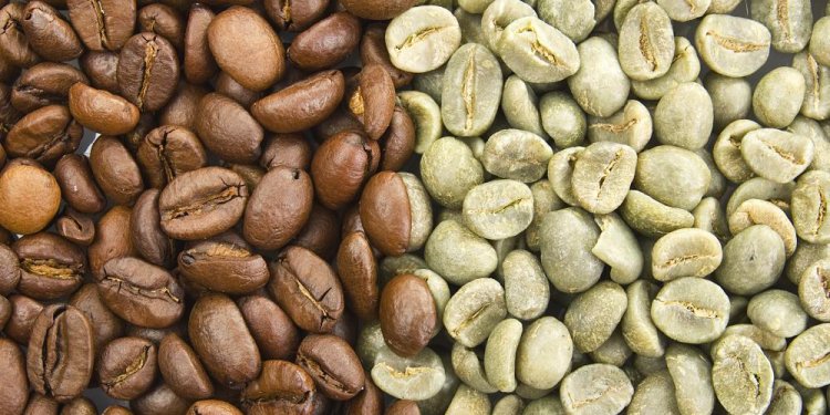 Green coffee is roasted before