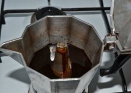 making the most wonderful cup Italian Coffee