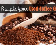 Recycle used coffee grounds